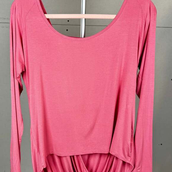 ZYIA Active Tops - ZYIA Light Brick Namaste Long Sleeve T-Shirt
